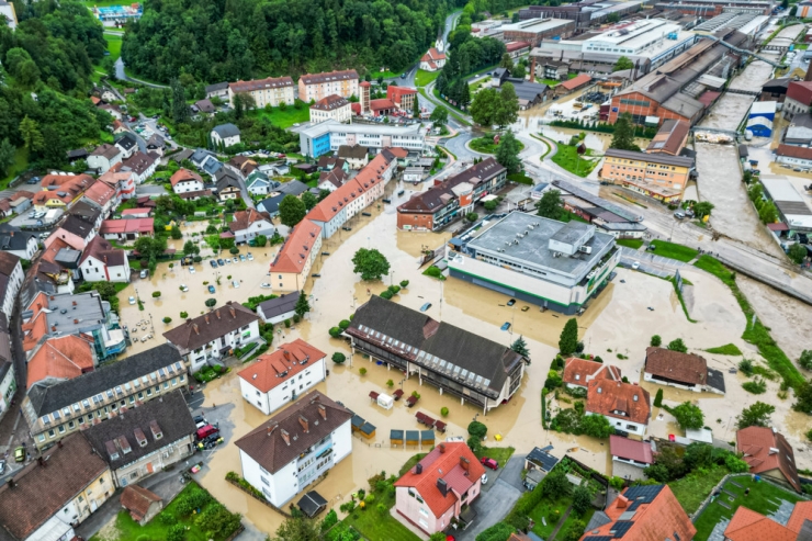 Nach massiven Regenfällen / Slowenien: Überschwemmungen „schlimmste Naturkatastrophe“ der letzten 30 Jahre