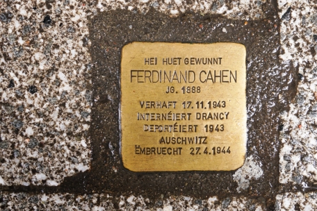 Stolpersteine in Esch (5) / Der Geschäftsinhaber Ferdinand Cahen