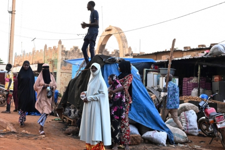 In einem Vorort von Niamey in Niger, 14. August