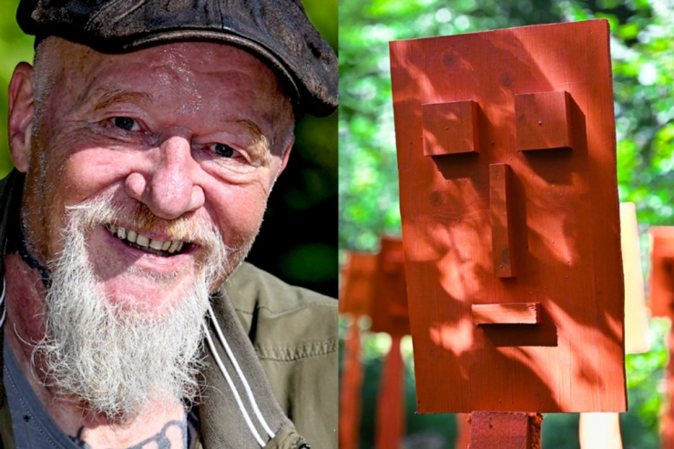 Neue Cueva-Ausstellung / Harmonie in Orange und Holz: Im Ellergronn gibt es bald „Land Art“ zu sehen