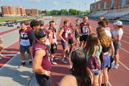 Sports brings together athletes and exchange students