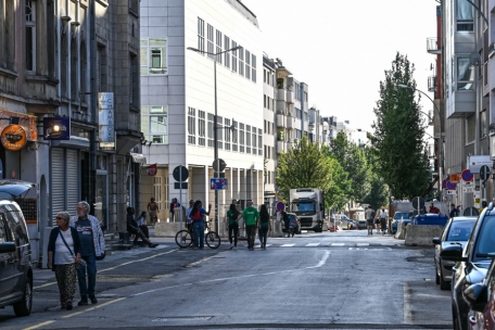 Das Bahnhofsviertel lebt: Blick in die rue Joseph Junck