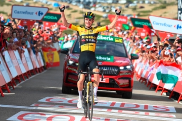 Vuelta / Punktsieg für Jumbo-Visma: Kuss gewinnt sechste Etappe, Evenepoel verliert Rot