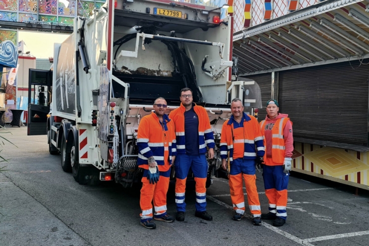 Saubere Arbeit / Diese Mengen an Abfall beseitigt der Hygienedienst auf jeder „Fouer“