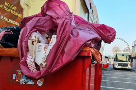 Bei den hohen Besucherzahlen auf der Fouer kommt auch viel Abfall zusammen