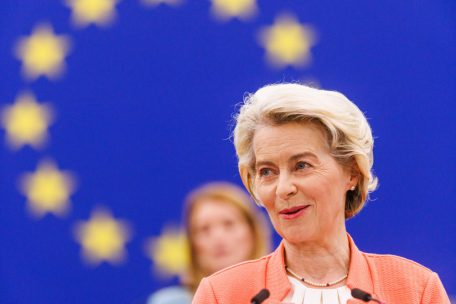 Ursula von der Leyen vergangene Woche in Straßburg: Die EU-Kommissionspräsidentin musste reichlich Kritik für ihre Rede einstecken