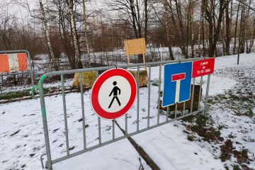 Esch / Renaturierung der Dipbech: Spazierweg bis mindestens Mai gesperrt