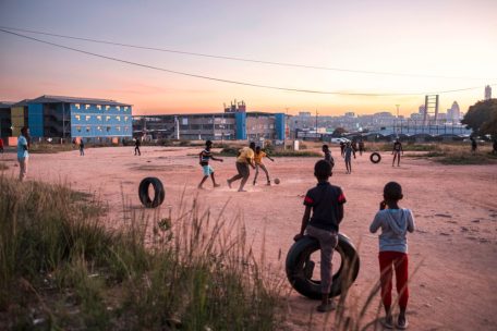 Eine ehemalige Township in Südafrika – hier Alexandra bei Johannesburg