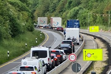 Trier-Autobahn / Mehr Fahrspuren sollen A64 ab Mittwoch entlasten – Grenzkontrollen am Anfang der Baustelle