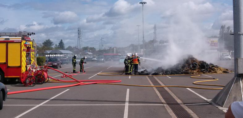 Bauern blockieren A31