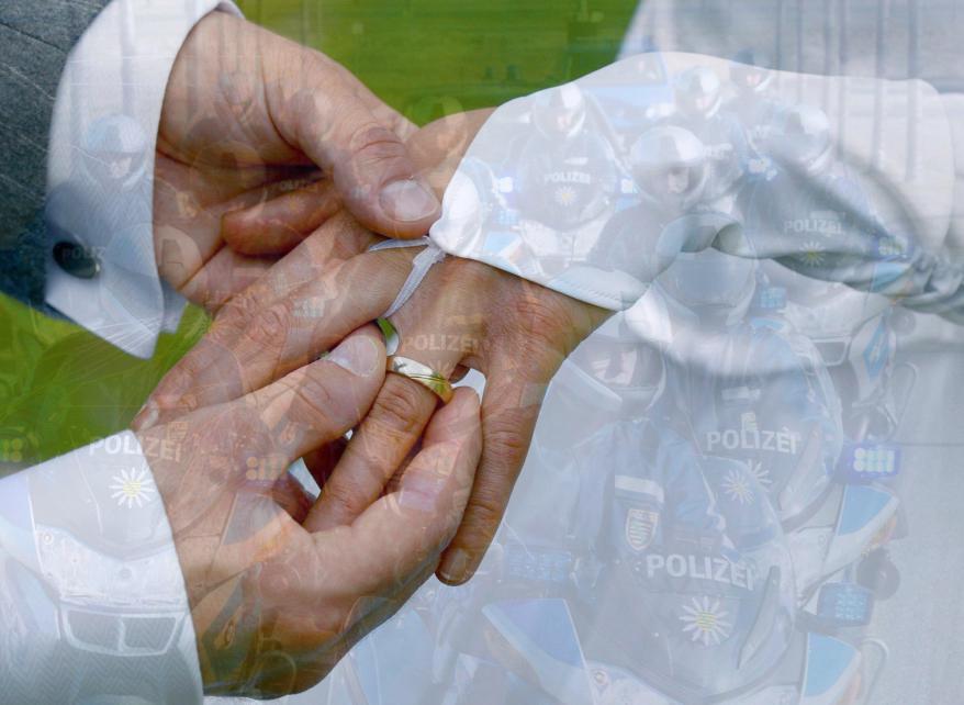 Mit Polizei-Eskorte zur Hochzeit