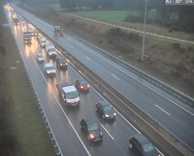 Lkw-Panne im Tunnel Grouft