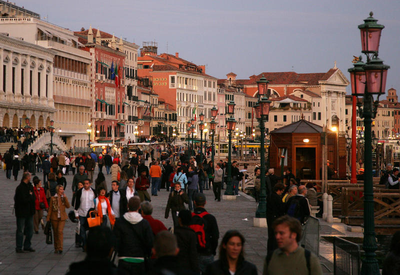 Venedig testet Personenzähler