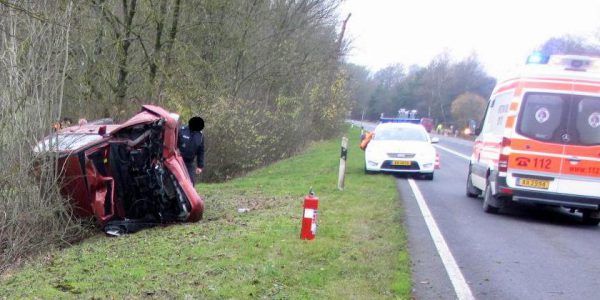 Überschlag nach Überholmanöver