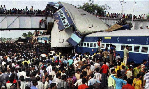 Mehr als 60 Tote bei Zugunglück in Indien