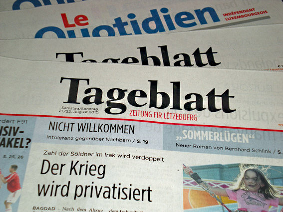 Tageblatt auch an der belgischen Küste lesen